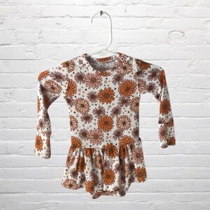 In My Jammers // Fall Floral Twirl Bodysuit Bamboo